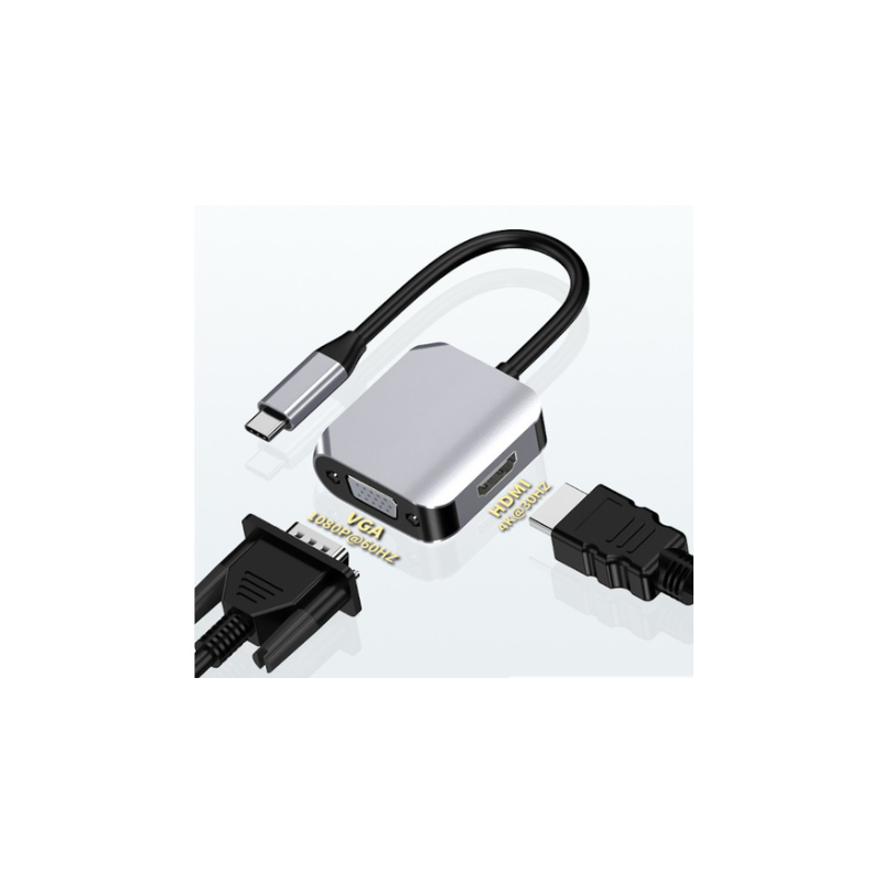 KABEL ASONIC USB-C TO HDMI/VGA