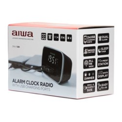 Radio budilica AIWA, 2x USB...