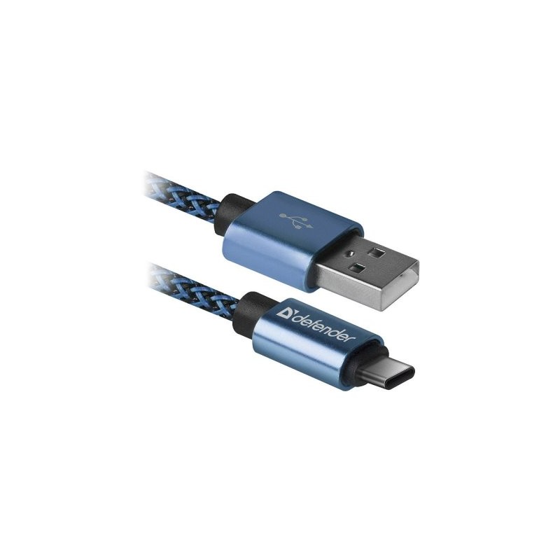 USB kabel USB09-03T PRO USB2.0 Blue, AM-Tip-C, 1m, 2.1A