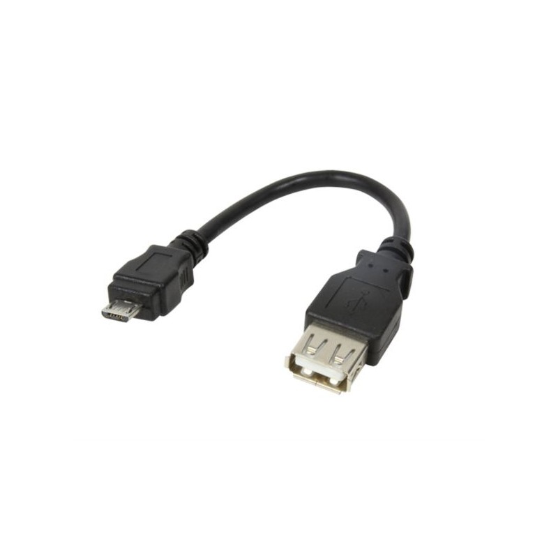 NaviaTec USB A ženski na USB B muški kabel, 0,3m OTG