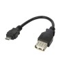NaviaTec USB A ženski na USB B muški kabel, 0,3m OTG